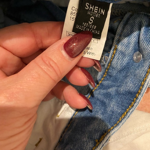 SHEIN size small, wide leg denim. Medium wash. - Picture 5 of 7